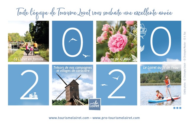 Carte de voeux 2020 Tourisme Loiret